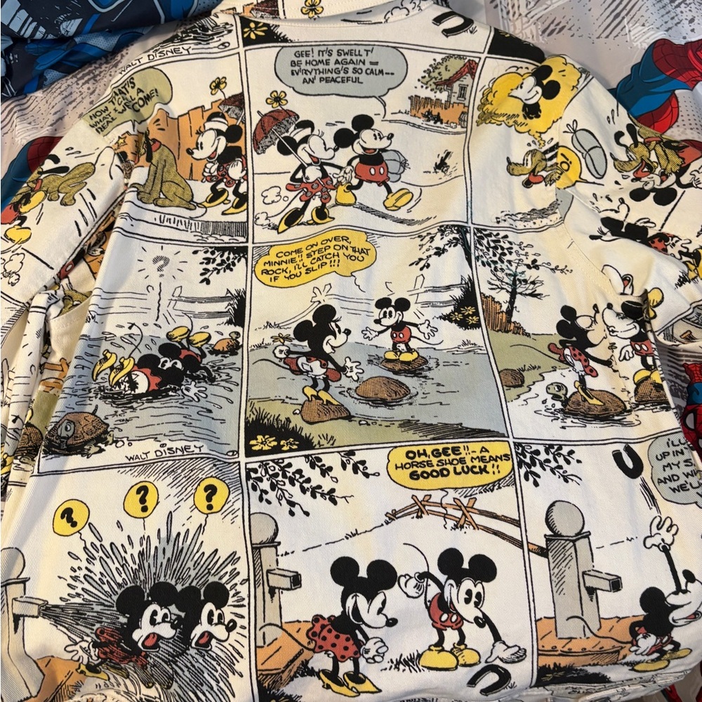 Disney Comic Print Jean Jacket - Multicolor - Picture 3 of 3